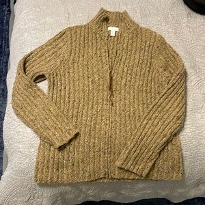 Charter Club Zipper Front Sweater, sz L